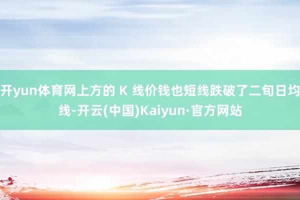 开yun体育网上方的 K 线价钱也短线跌破了二旬日均线-开云(中国)Kaiyun·官方网站