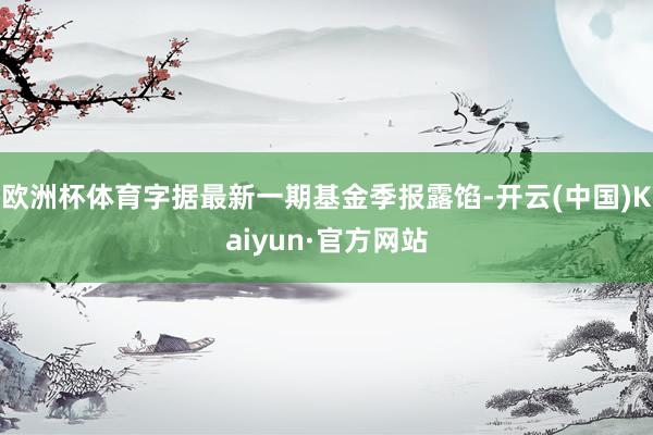 欧洲杯体育字据最新一期基金季报露馅-开云(中国)Kaiyun·官方网站